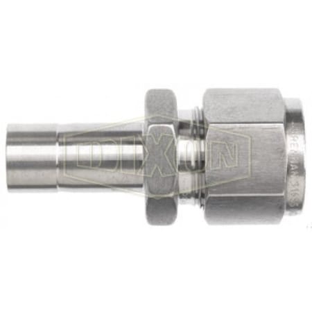 Dixon The Right Connection Instrumentation Reducer, 1/4 x 1/8 in Nominal, Tube End Style, 316 SS, Domestic 4-DRATT-2